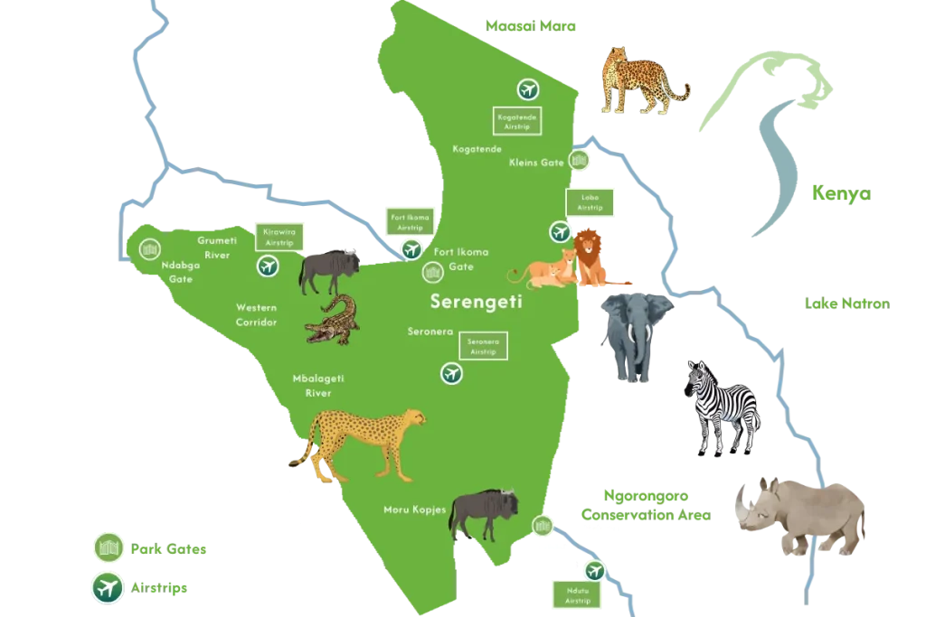 Serengeti Map